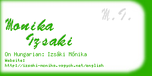 monika izsaki business card